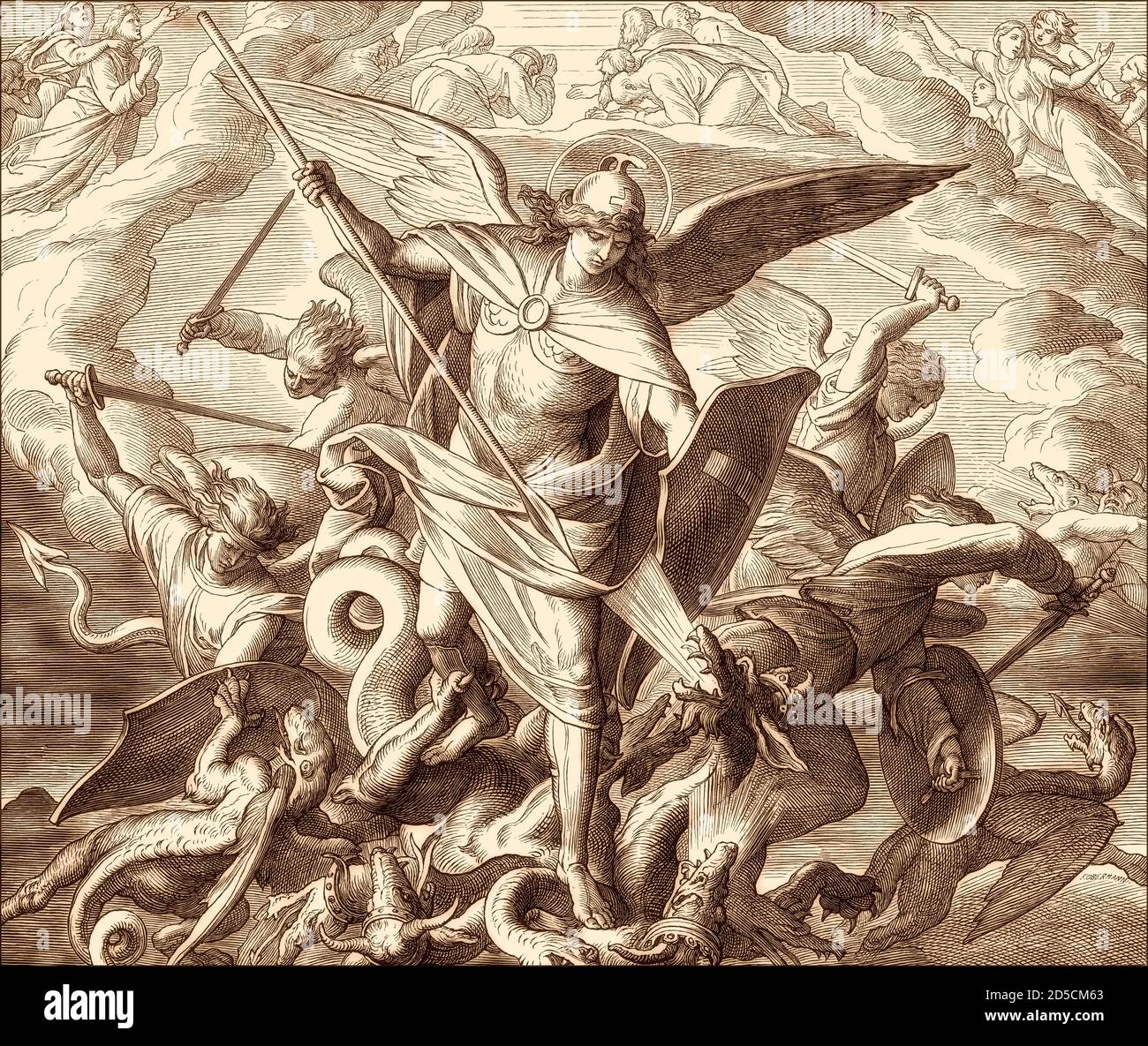 archangel michael vs dragon