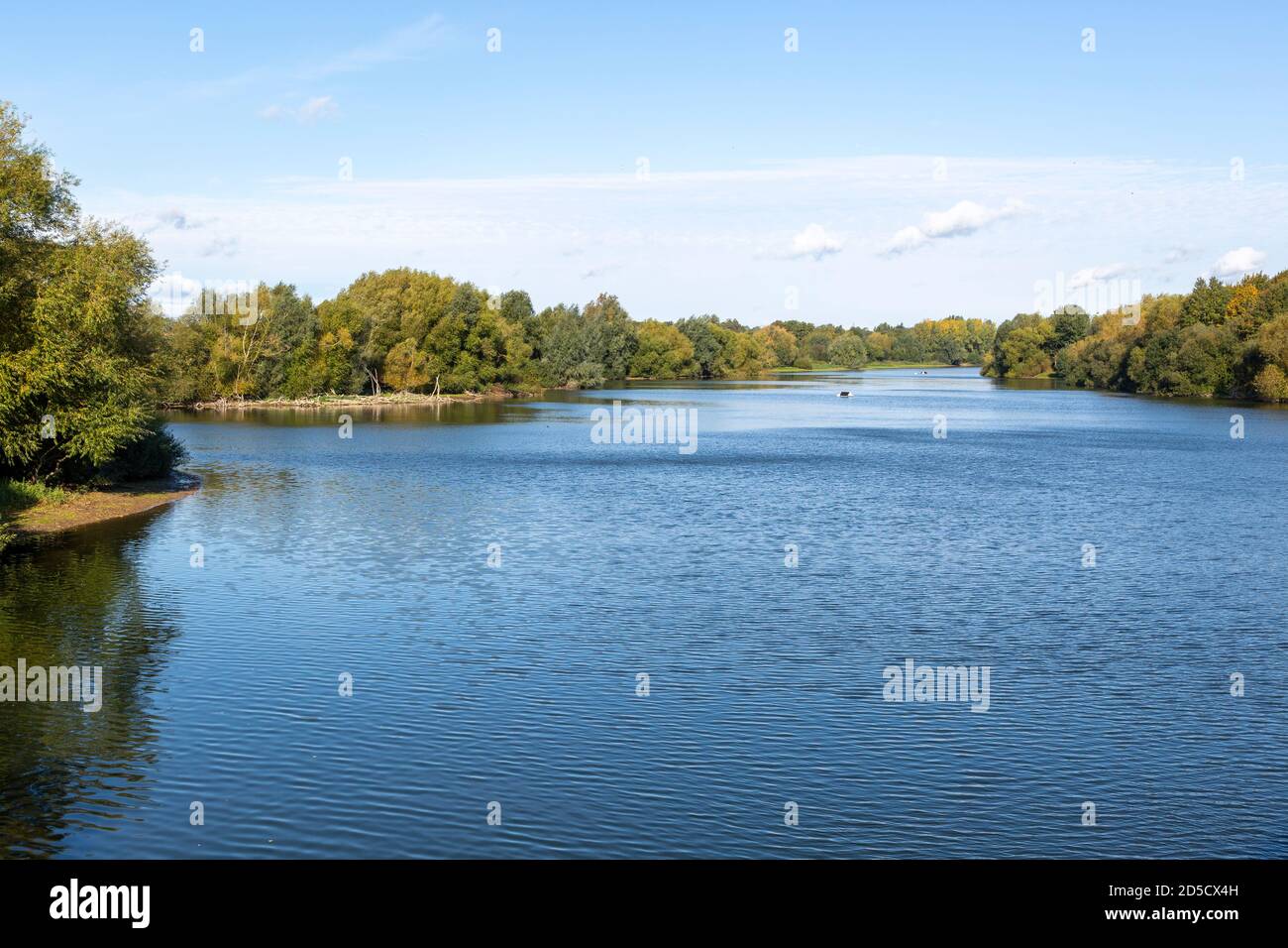 Alton Water reservoir lake, Suffolk, England, UK landscape scenery near Tattingstone Stock Photo