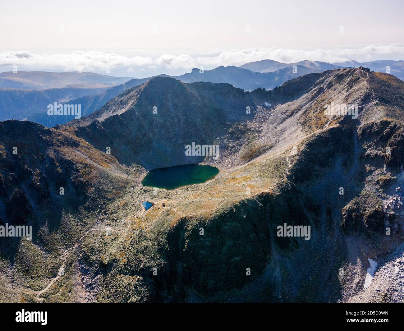 Aerial view of Musala peak, Rila mountain, Bulgaria Stock Photo - Alamy