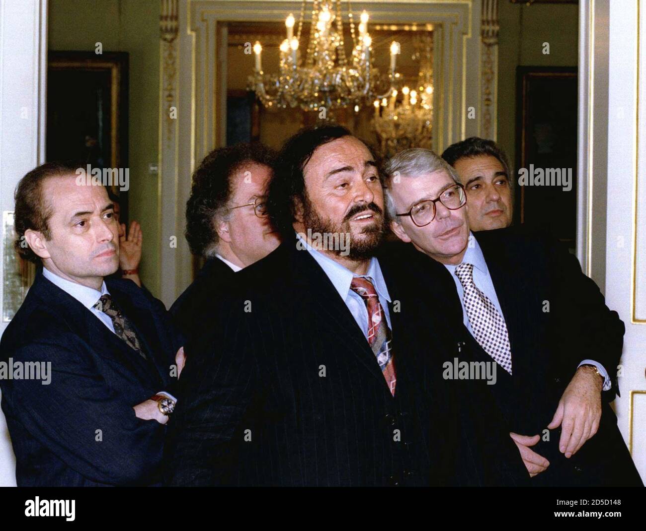 Prime Minister John Major 2nd R Leans Into Italian Opera Star Luciano Pavarotti To Discuss A Painting On The Wall Of The White Room At 10 Downing Street In London July 4 Prime Minister John Major 2nd R Leans Into Italian Opera Star Luciano Pavarotti To Discuss A Painting On The Wall Of The White Room At 10 Downing Street In London July 4