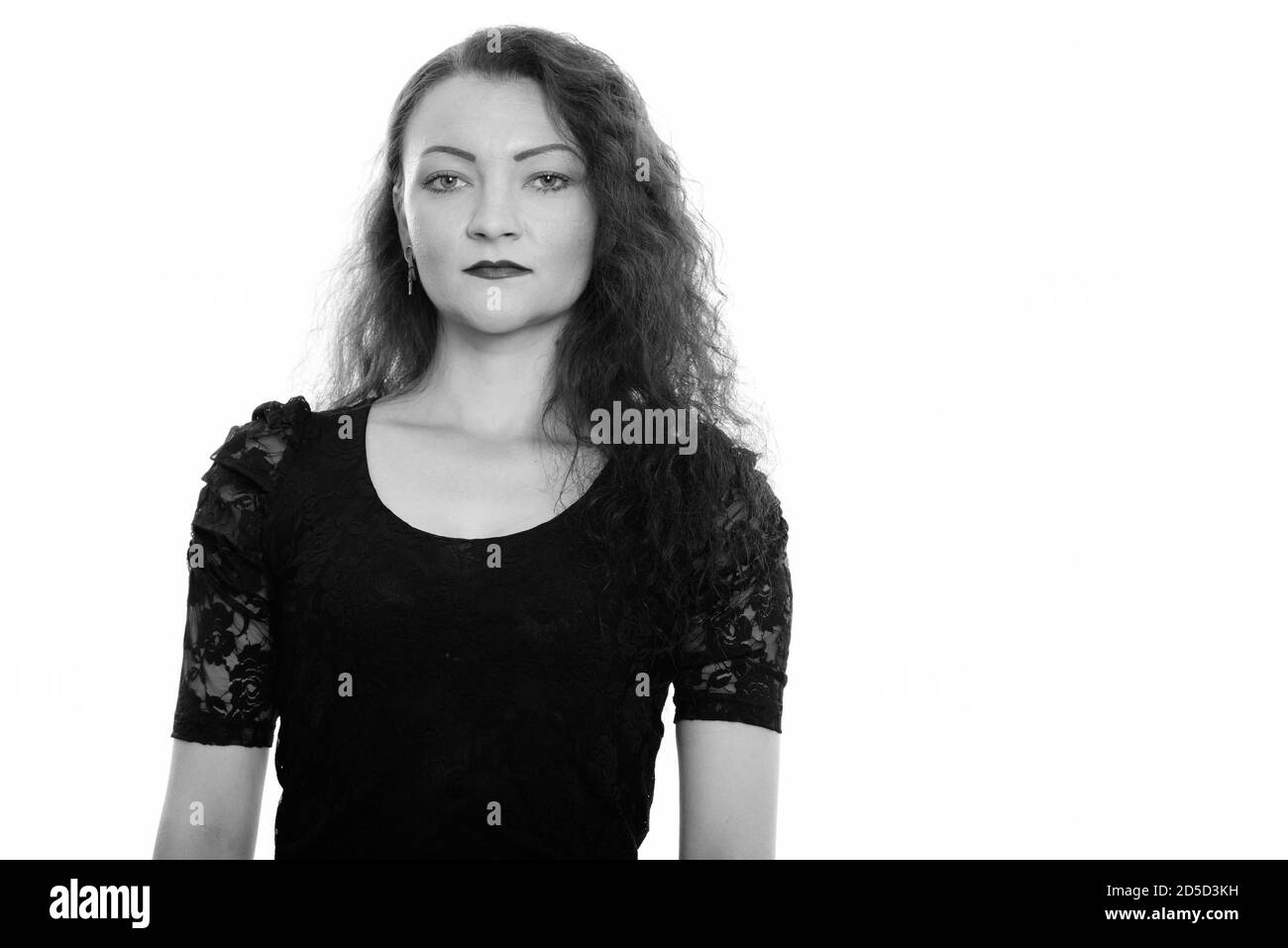 Black woman curly hair at work Cut Out Stock Images & Pictures - Alamy