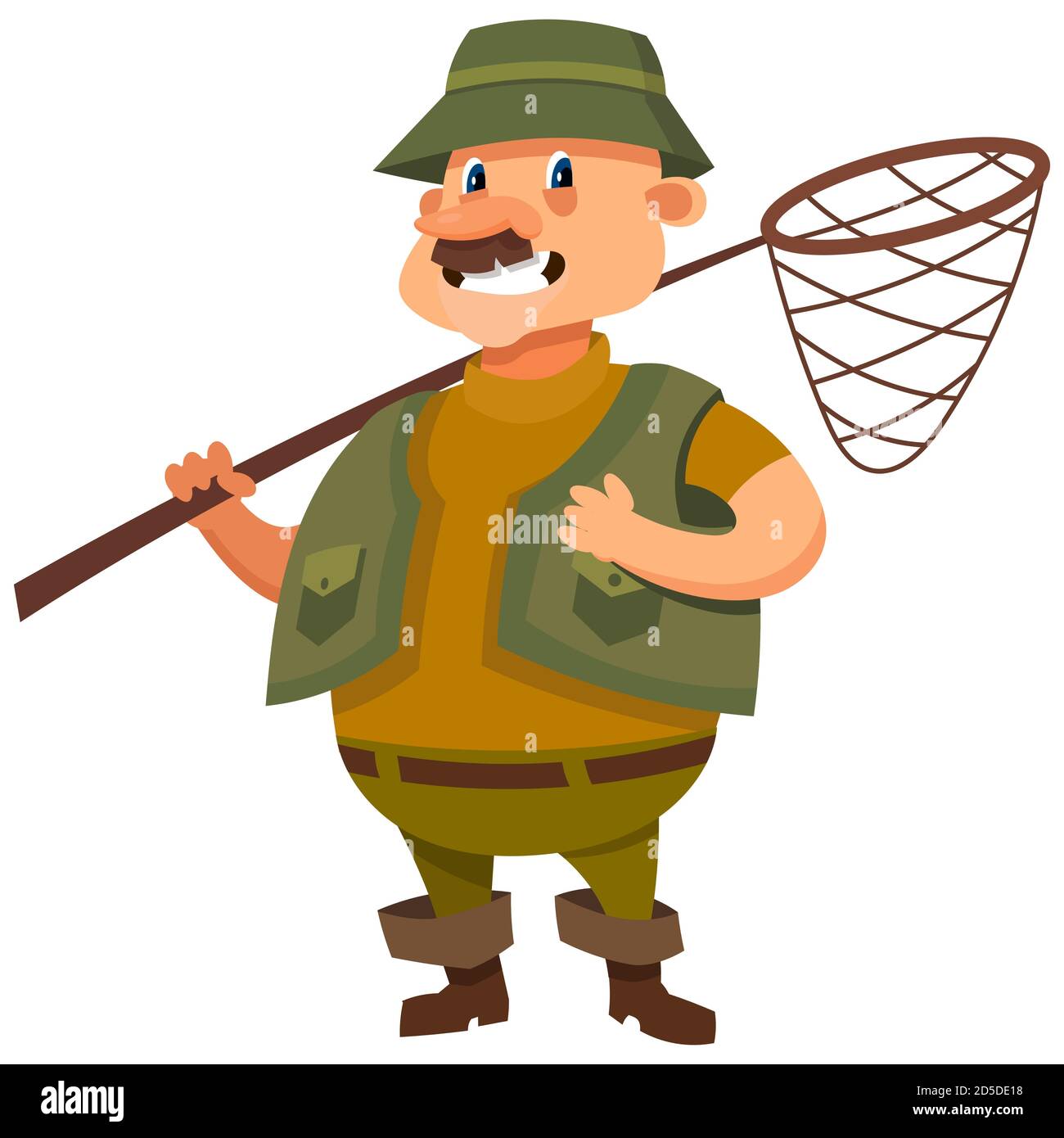 Fisherman cartoon Cut Out Stock Images & Pictures - Alamy