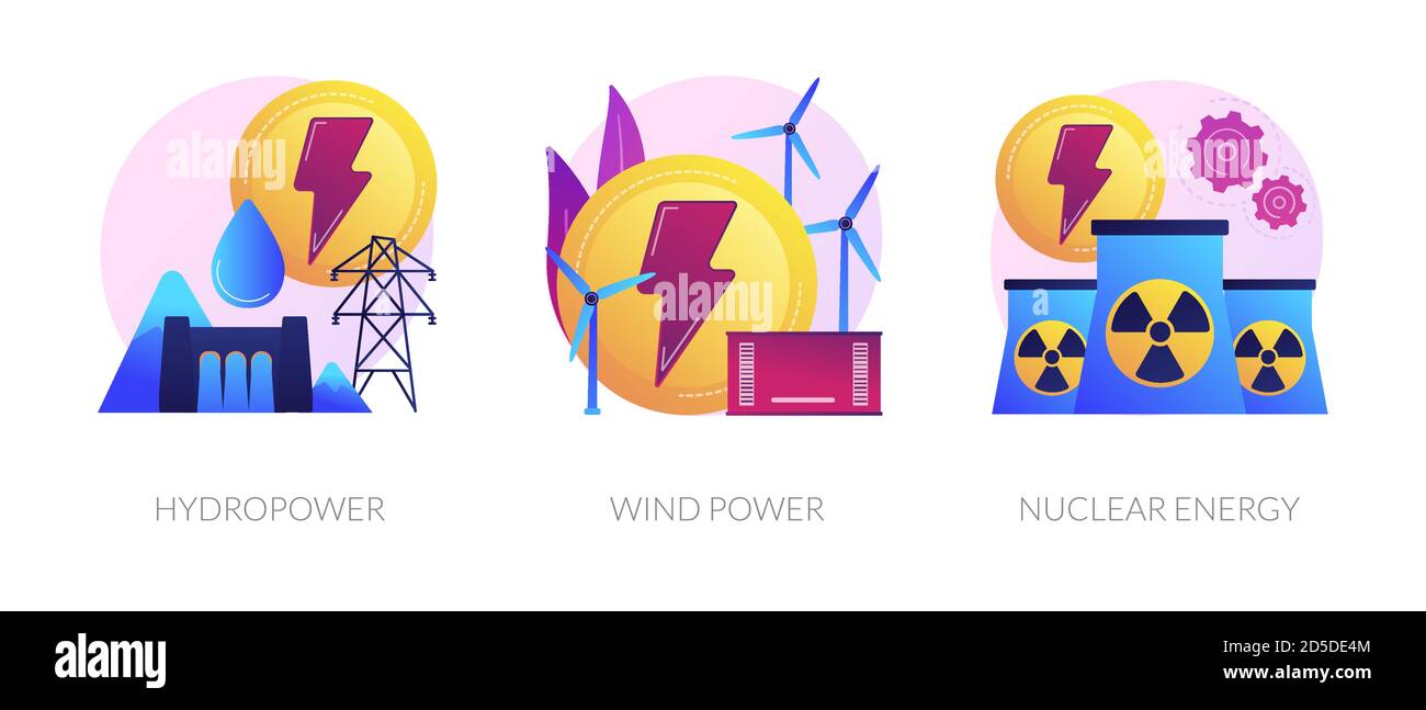 Alternative energy nuclear plant Stock Vector Images - Alamy