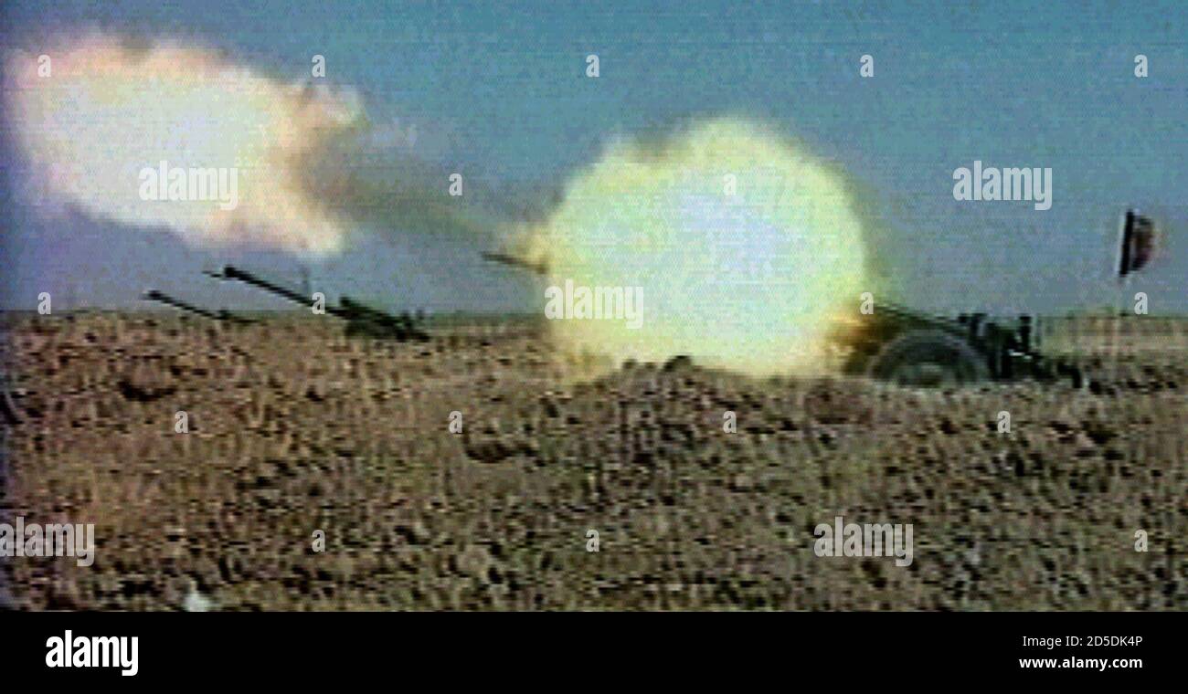A Battery Of Iranian Howitzers Fires A Volley During Exercises September 3 Iran Has Made A Substantial Buildup Of Military Forces Near Its Border With Afghanistan Amid Escalating Tension Over The Fate