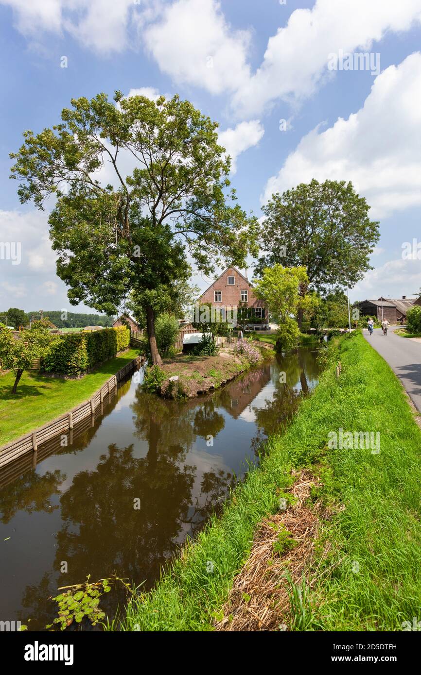 Polder landscape below sea level near Ameide in the Netherlands Stock Photo Alamy