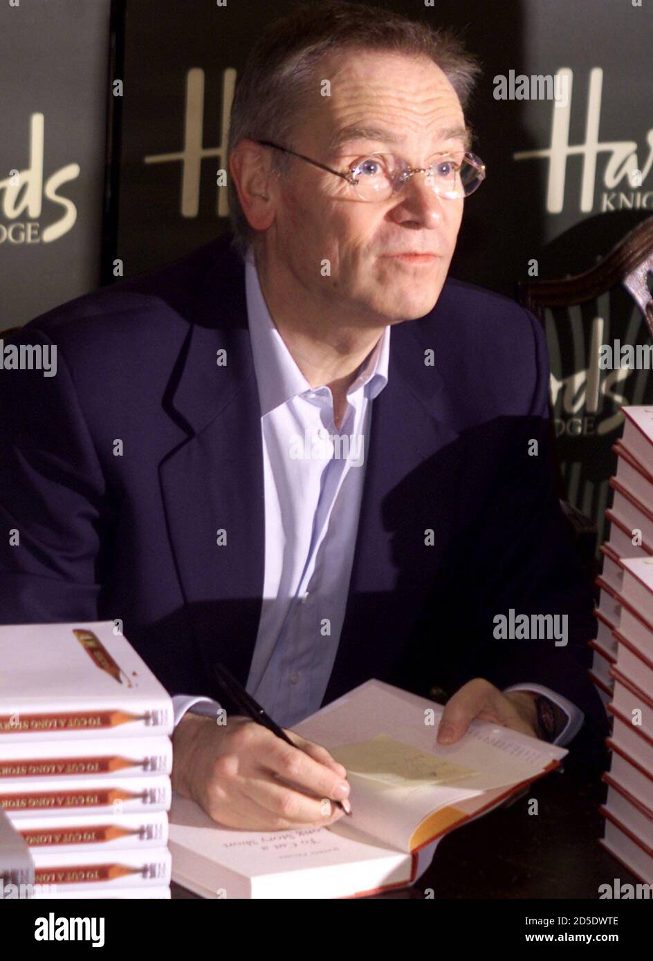 Novelist and disgraced politician Jeffrey Archer attends a book signing  promotion for his new novel "To cut a long story Short" at Harrods  department store in central London April 15. Archer was arrested and  released on bail earlier in the month over ...