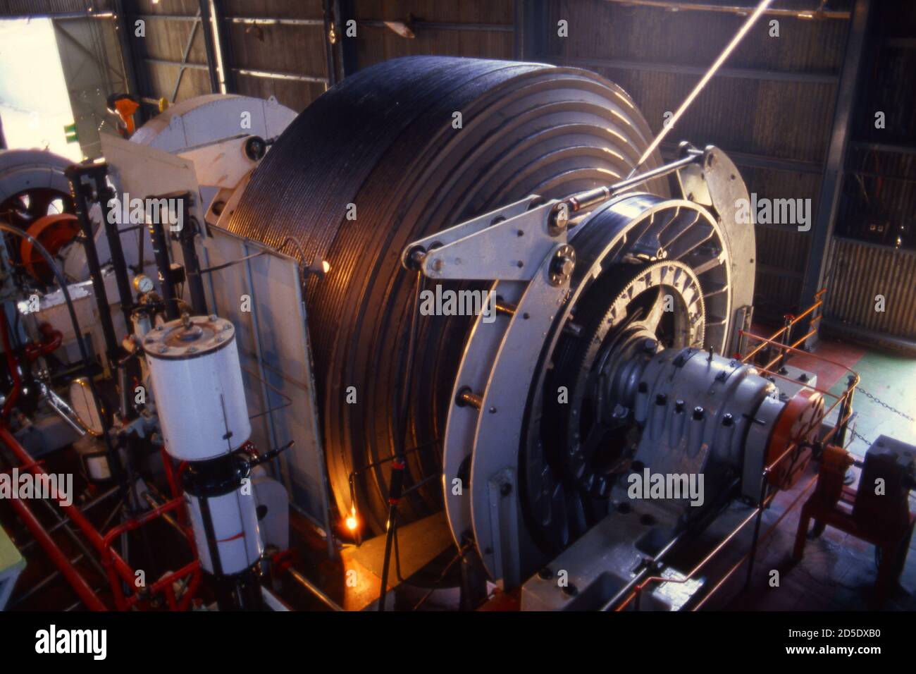 Winding gear at the Gold Mine Museum, Johannesburg, South Africa 1981 Stock Photo