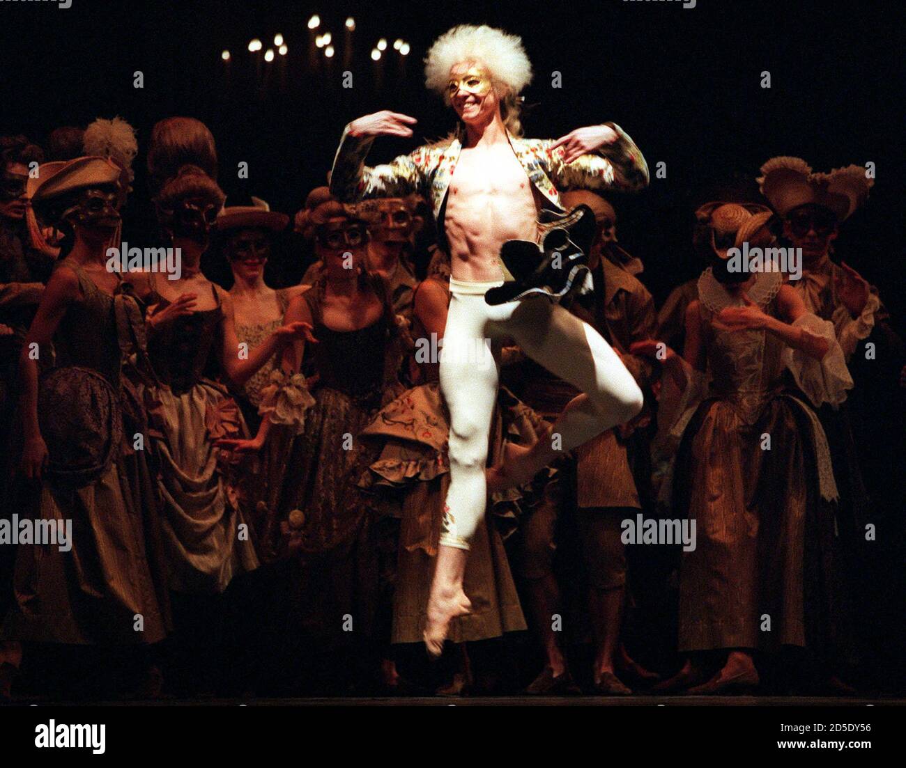 Ukrainian ballet star Vladimir Malakhov performs as Wolfgang Amadeus Mozart  in a new ballet by Vienna's State Opera which premiered to a sold out house  March 12. The alleged rivalry between composers