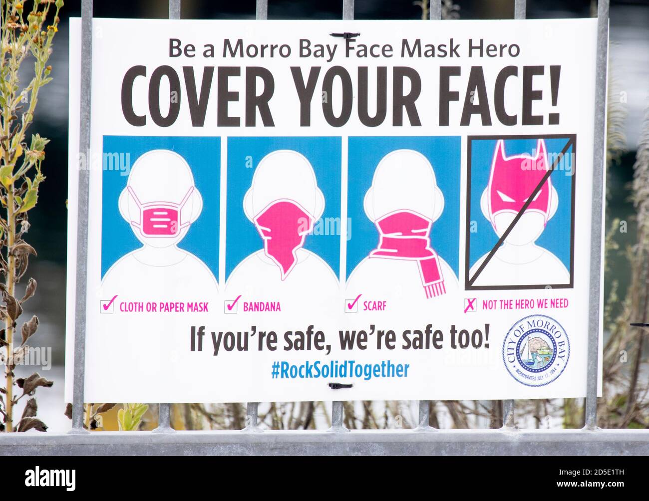 Covid Mask Poster Stock Photo