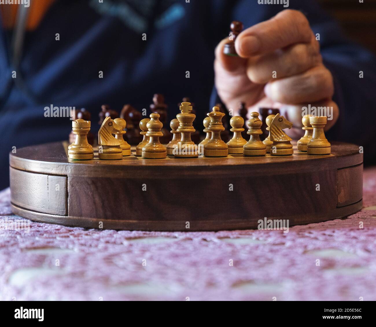 Man playing chess alone hires stock photography and images Alamy