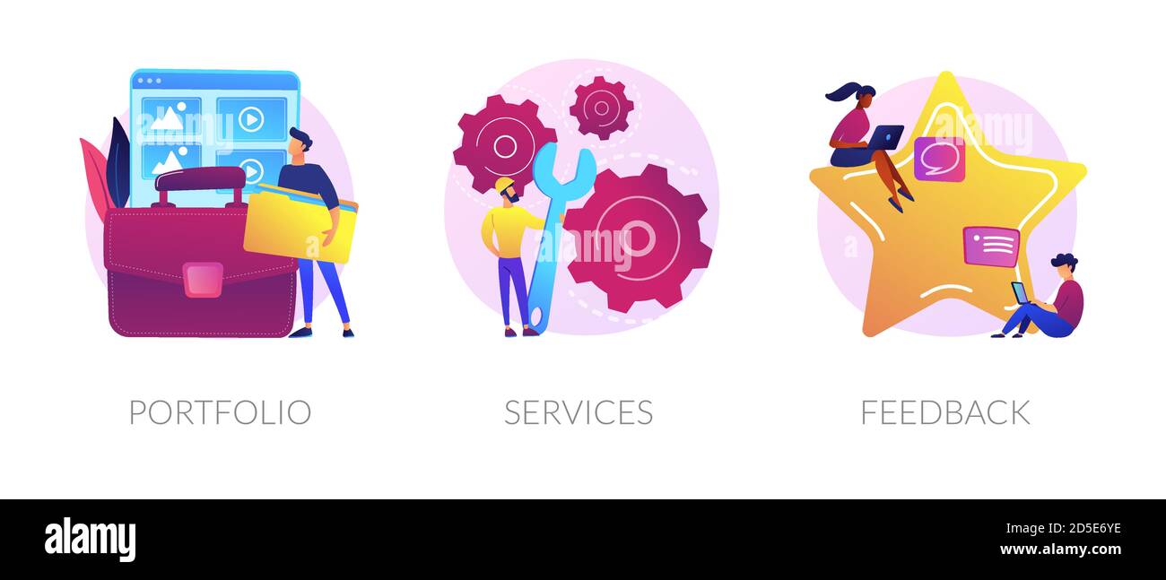 Website menu bar vector concept metaphors Stock Vector Image & Art - Alamy