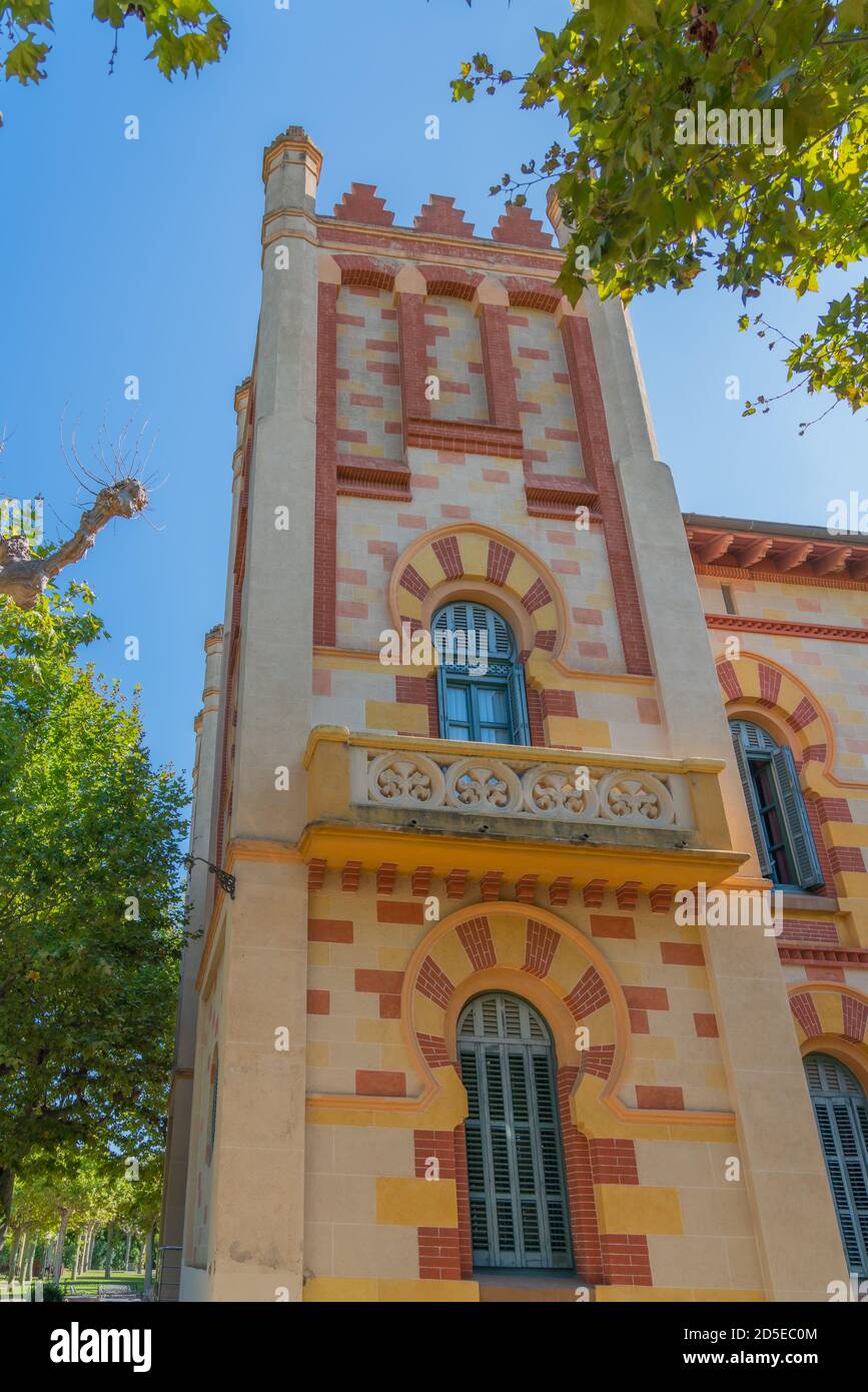Building of the Vichy Catalan Spa, Caldes de Malavella Catalonia, Europe Stock Photo
