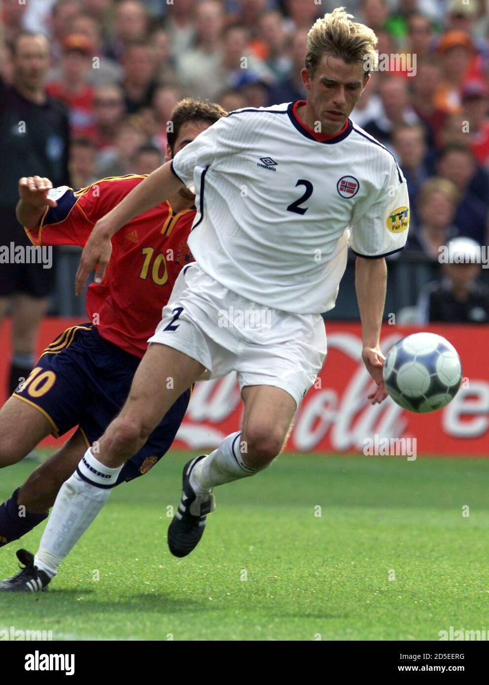 Norway's Andre Bergdolmo in action during their Group C European