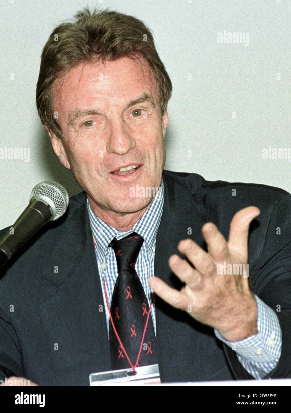 French Health Minister Bernard Kouchner Gestures During A Press Conference In Geneva June 29 Unaids Launched A Bold New Project To Help Hiv Positive Women In Africa Asia And Latin America From