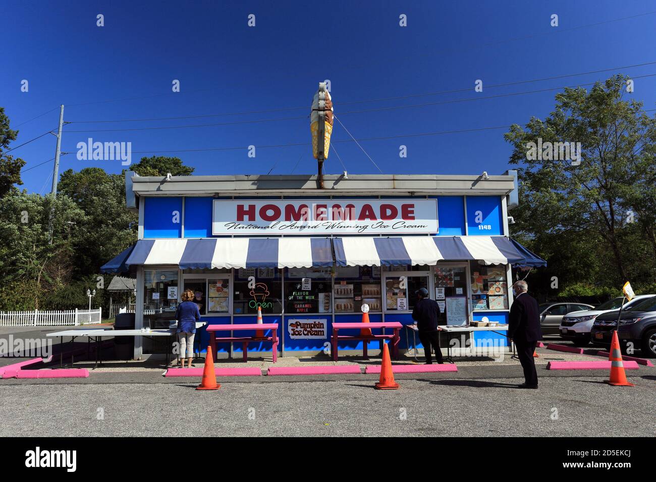 Homemade Ice Cream stand Riverhead Long Island New York Stock Photo Alamy