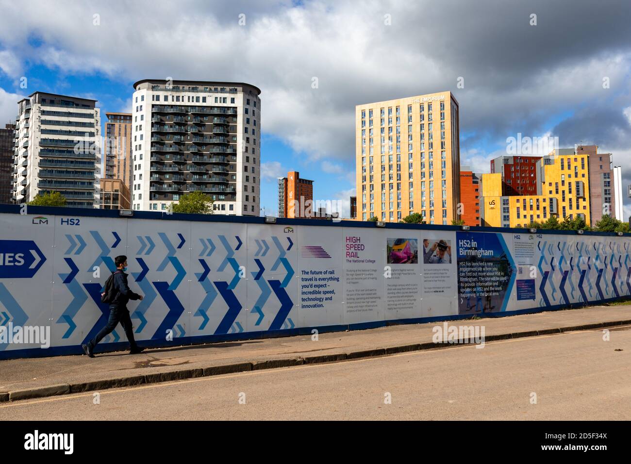 HS2 work in progress in Birmingham, UK 2020 Stock Photo