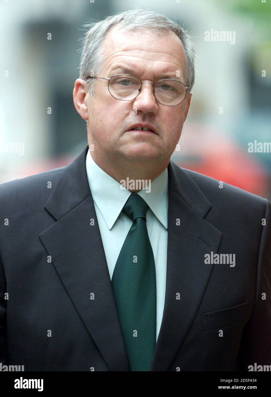 Former South Yorkshire Police Chief Superintendent David Duckinfield arrives at Leeds Crown Court June 12. Duckinfield and former Superintendent Bernard Murray are charged with manslaughter and wilful neglect of duty in the first criminal proceedings to follow the Hillsborough tragedy in which 96 Liverpool soccer fans were crushed to death at the 1989 FA Cup Semi final.  DC/PS Stock Photo