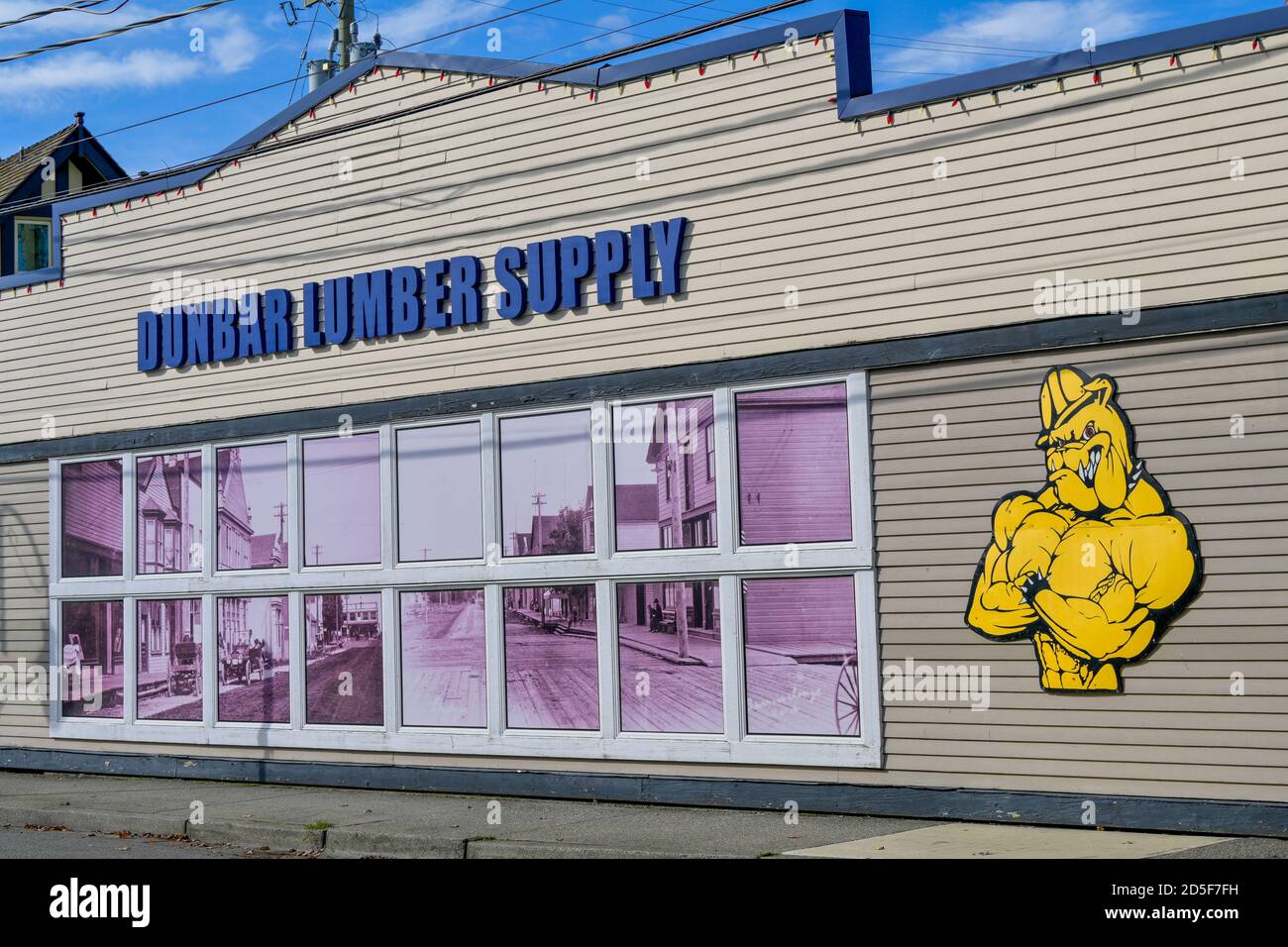 Dunbar Lumber Supply, storefront, Ladner, Delta, British Columbia