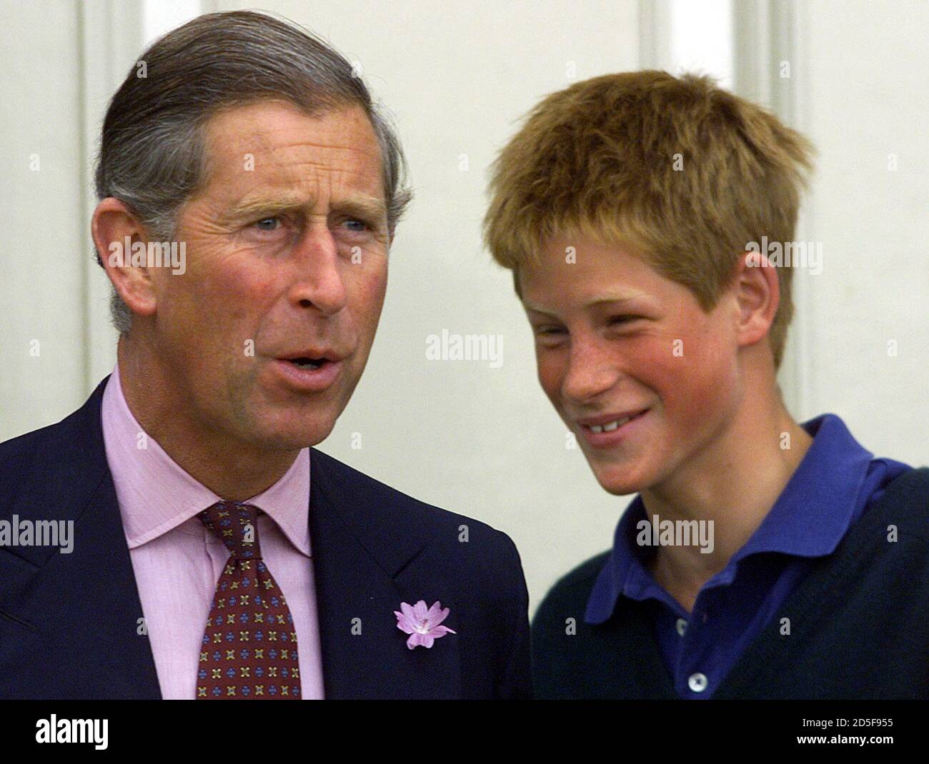 Prince Harry And Father Prince Charles Watch Prince William S First Driving Lesson July 26 Seventeen Year Old William Was Taught By Police Driving Instructor Chris Gilbert Digital Image Stock Photo Alamy