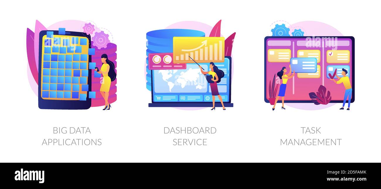 Big data analysis and tools vector concept metaphors Stock Vector Image ...