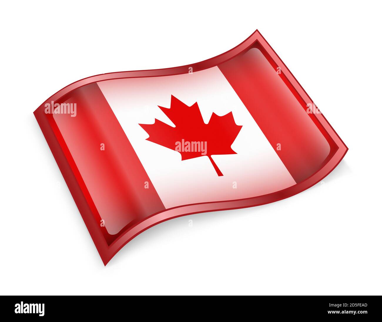 Canada Flag Icon Stock Photo - Alamy