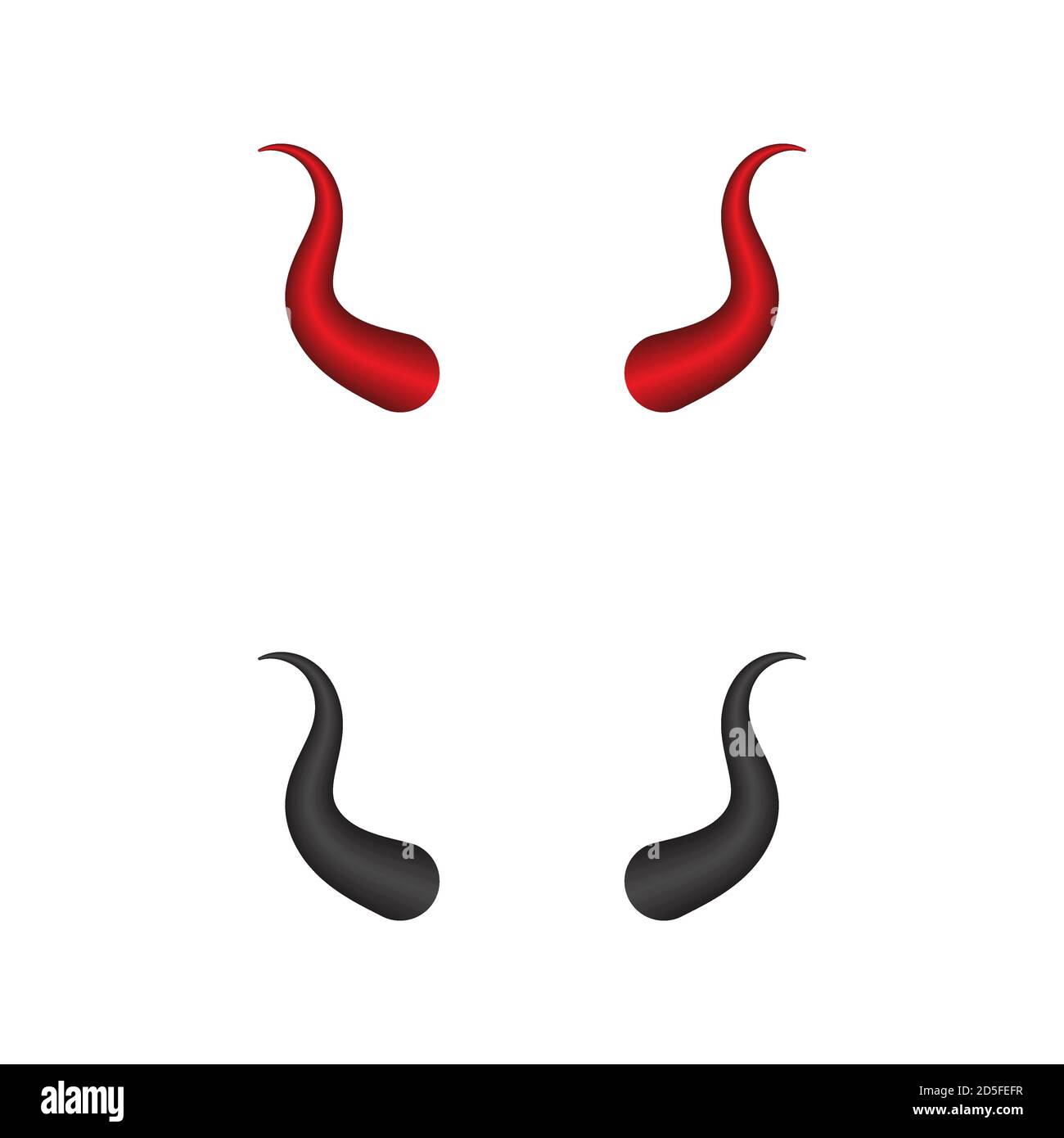 Devil horn Vector icon design illustration Template Stock Vector