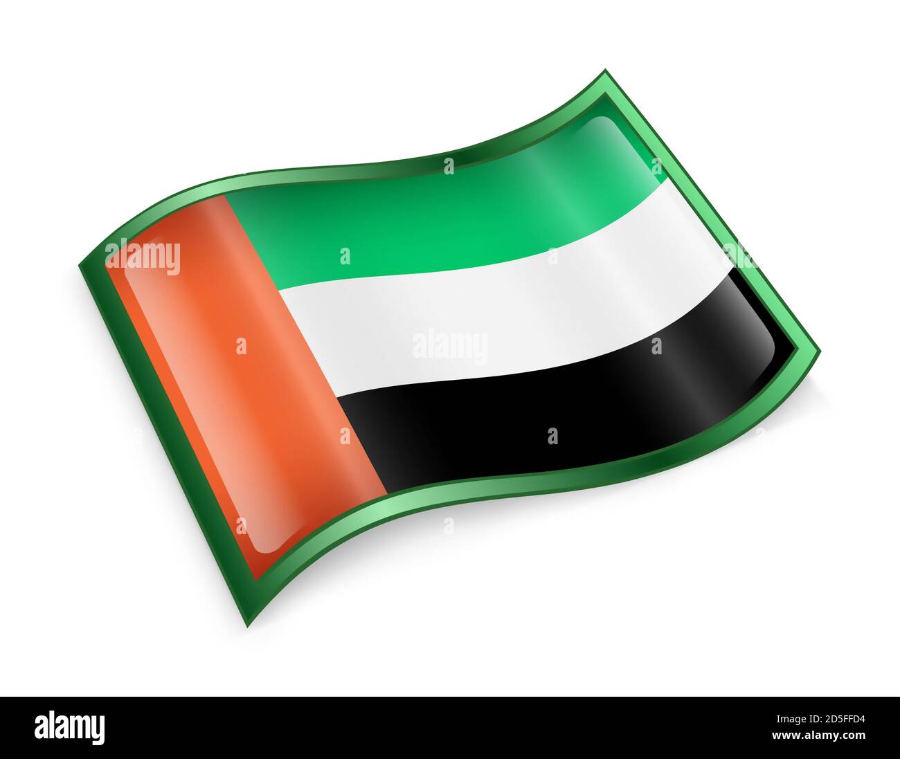 United Arab Emirates Flag Icon Stock Photo - Alamy