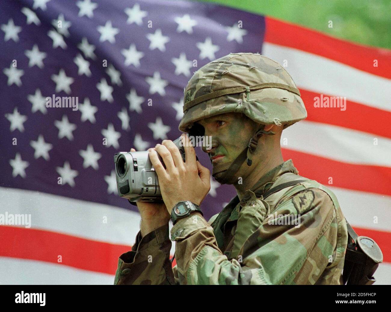 A U S Marine Videotapes The Final Day Of The Joint Annual U S Thailand Cobra Gold Exercise In Northeastern Nakhon Ratchasima Province May 24 About 10 600 Thai And 11 800 American Soldiers Took Part In