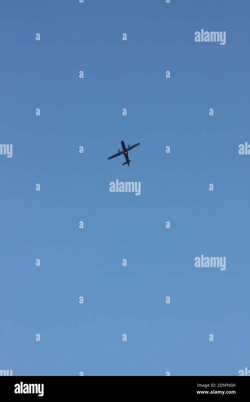 The beautiful Airplane Fly in the sky Stock Photo - Alamy