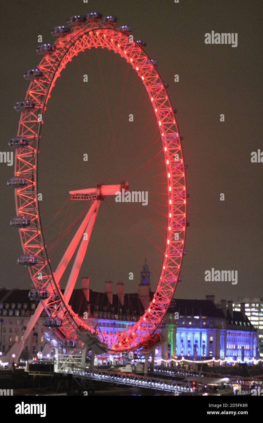 A picture of the London Eye in the UK Stock Photo Alamy