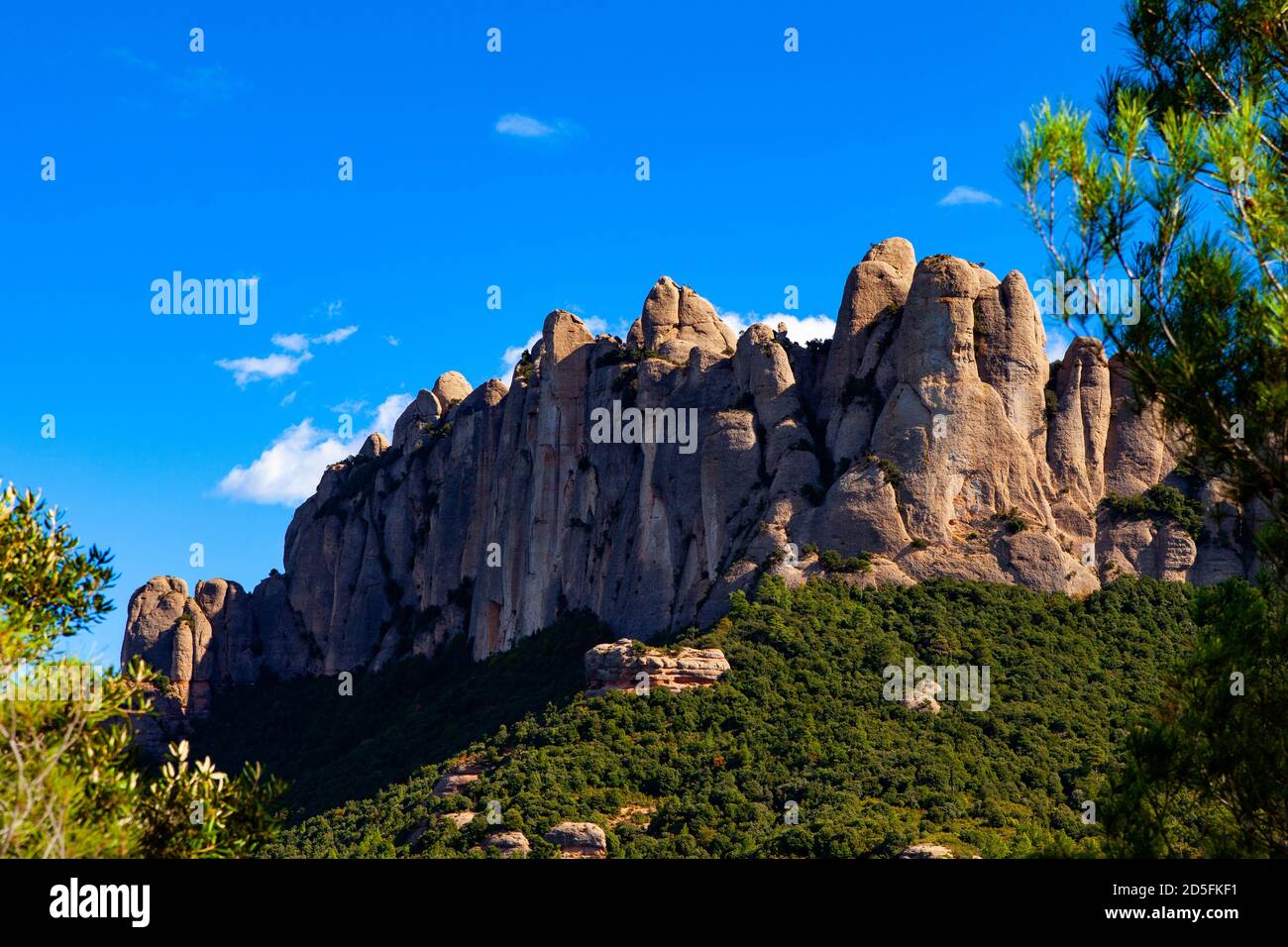 The mountain of Montserrat, near Barcelona, Catalonia, Spain Stock Photo