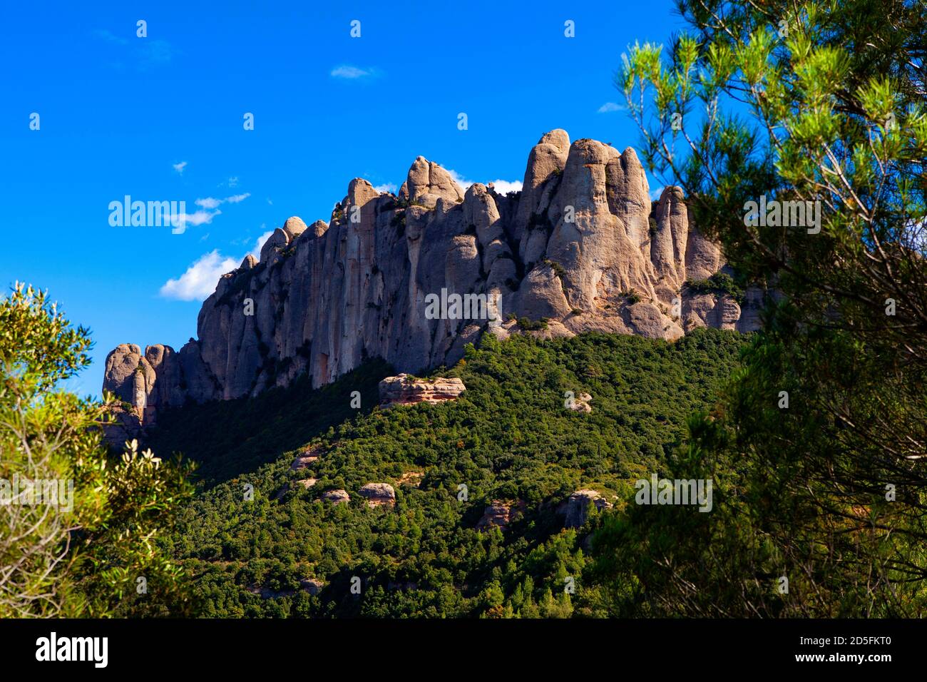 The mountain of Montserrat, near Barcelona, Catalonia, Spain Stock Photo