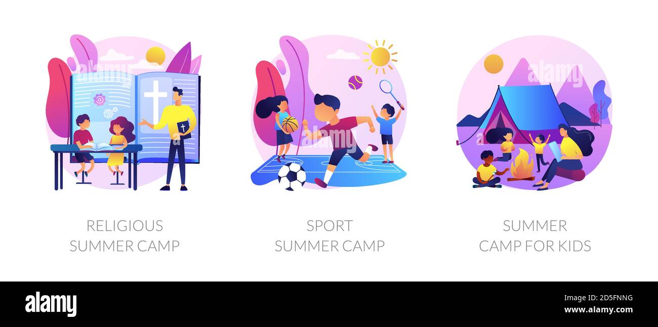 Recreational and educational activities for children abstract me Stock