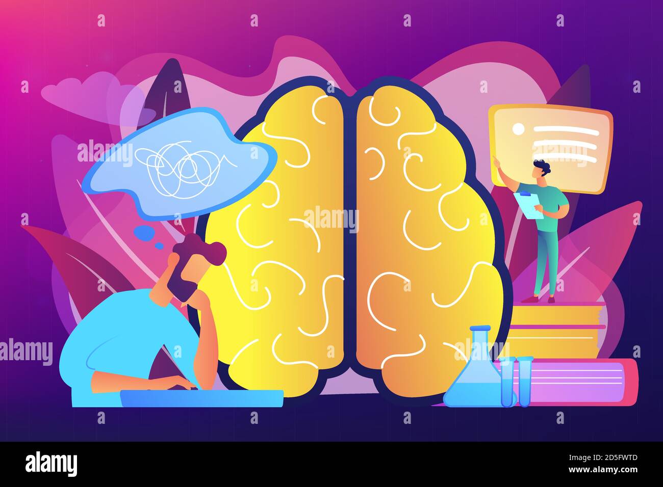 Alzheimer disease concept vector illustration Stock Vector Image & Art ...