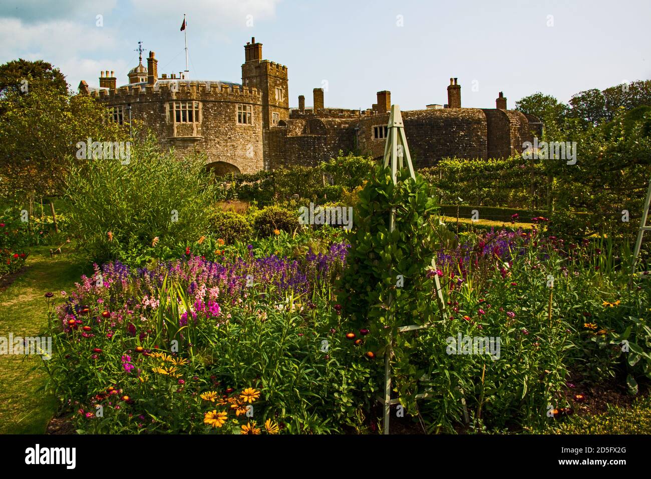 Walmer Castle & gardens Stock Photo