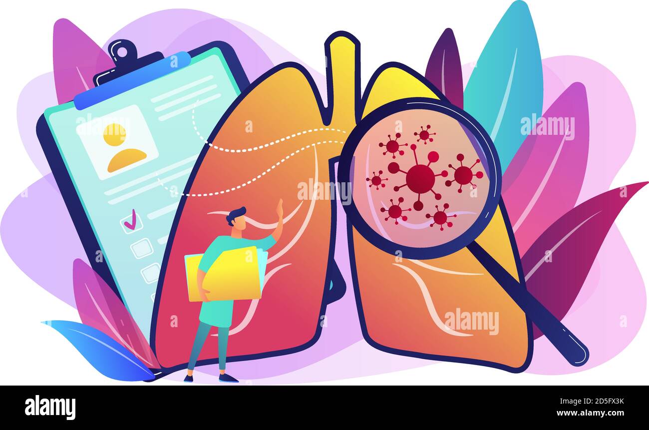 Lung cancer concept vector illustration Stock Vector Image & Art - Alamy