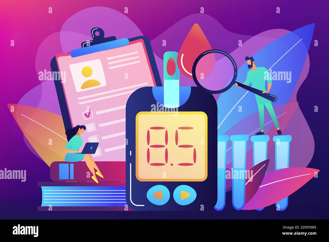 Diabetes mellitus concept vector illustration Stock Vector Image & Art ...