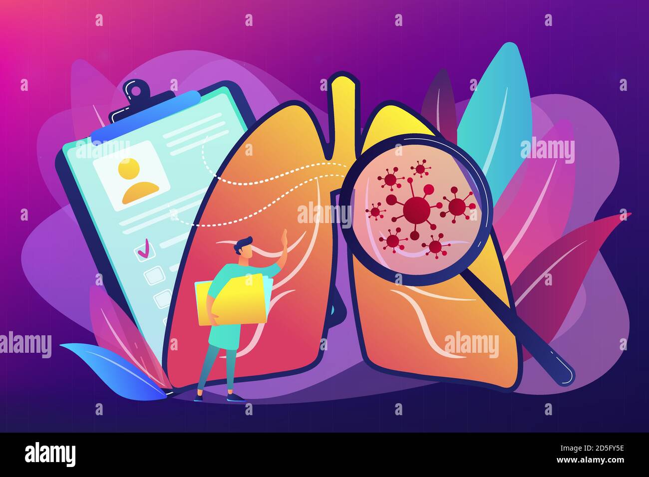 Lung cancer concept vector illustration Stock Vector Image & Art - Alamy