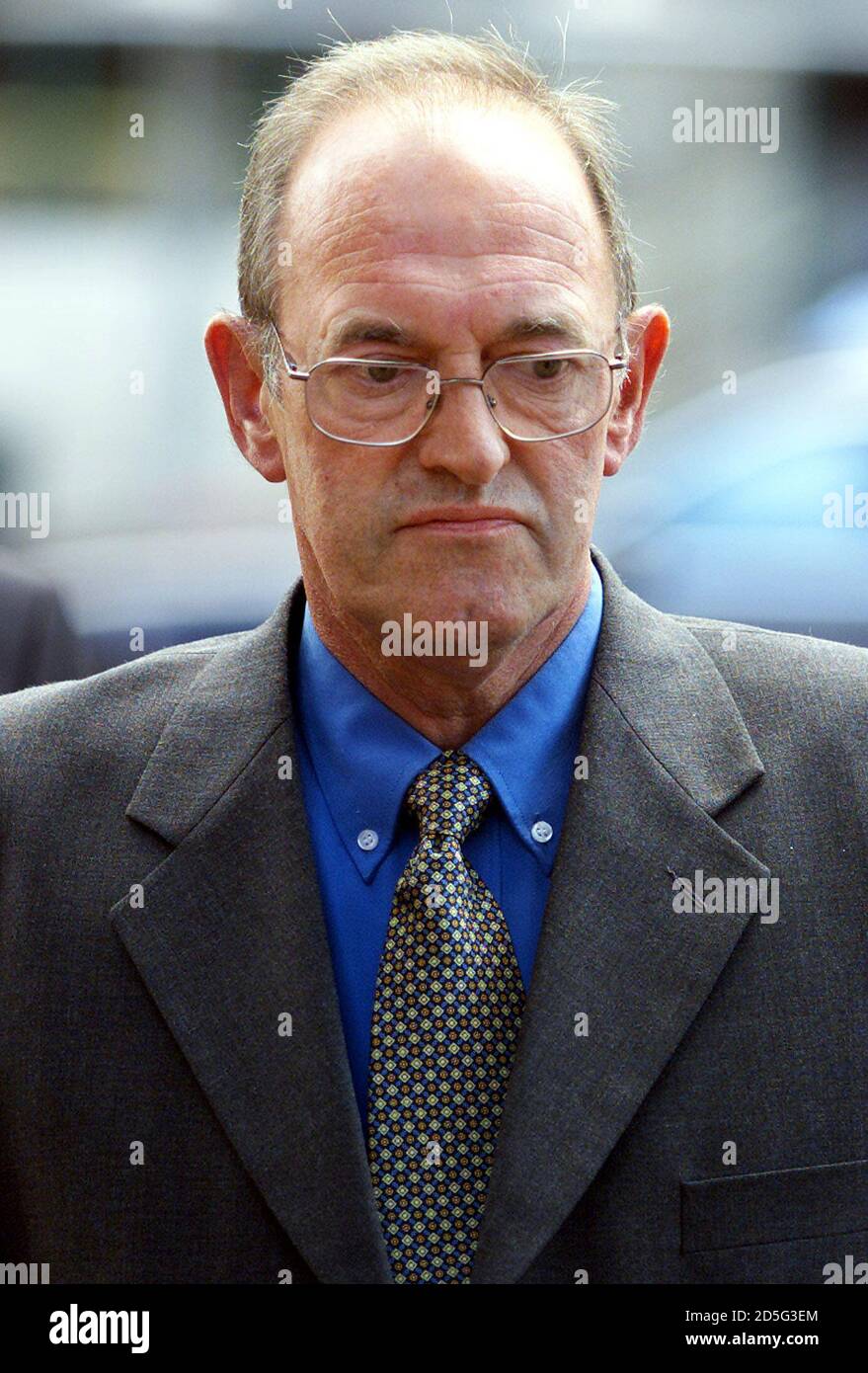 Former South Yorkshire Police Superintendent Bernard Murray arrives at Leeds Crown Court June 6. Murray and former Chief Superintendant David Duckinfield are charged with manslaughter and wilful neglect of duty in the first criminal proceedings to follow the Hillsborough tragedy in which 96 Liverpool soccer fans were crushed to death at the 1989 FA Cup Semi final.  DC Stock Photo