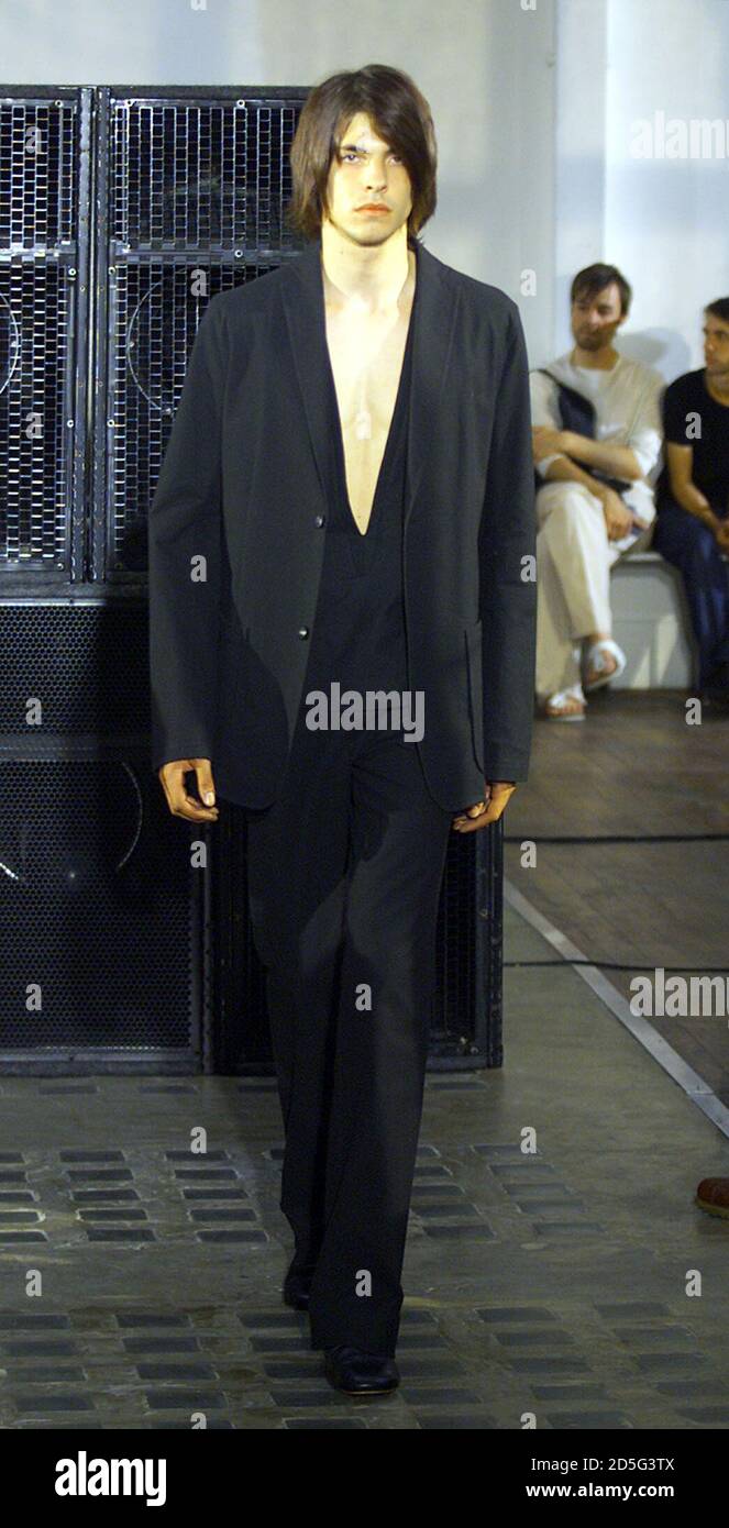 A Model Displays This Creation By Designer Ato During The Men S Fashion Shows In Paris July