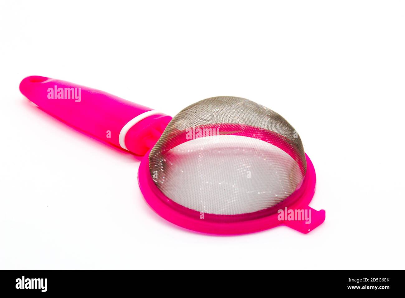 A picture of Tea Strainer on white background Stock Photo