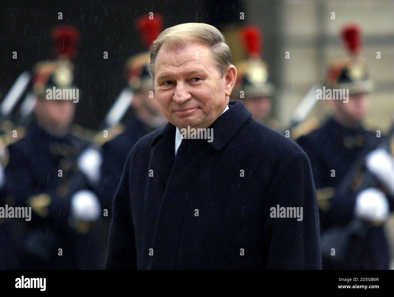 Russian President Boris Yeltsin arrives at an Amman royal palace to attend  the burial of Jordan's King Hussein February 8. World leaders are attending  the funeral for King Hussein, who died of
