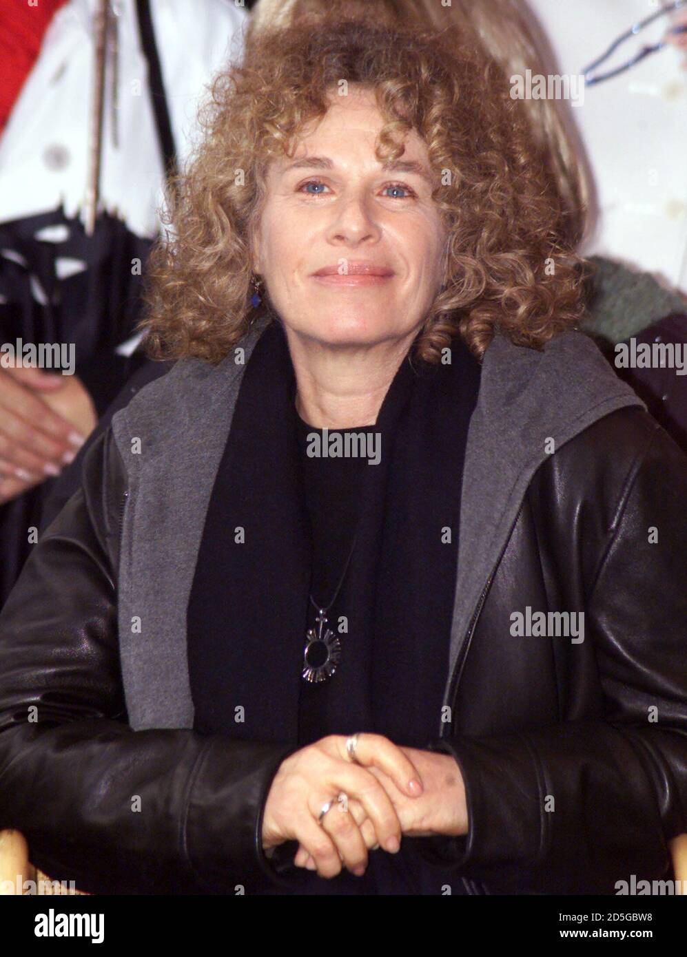 Singer and songwriter Carole King attends the ceremony for her friend,  Grammy and Academy Award winning songwriter [Carole Bayer Sager], who was  honored with a star on the Hollywood Walk of Fame,