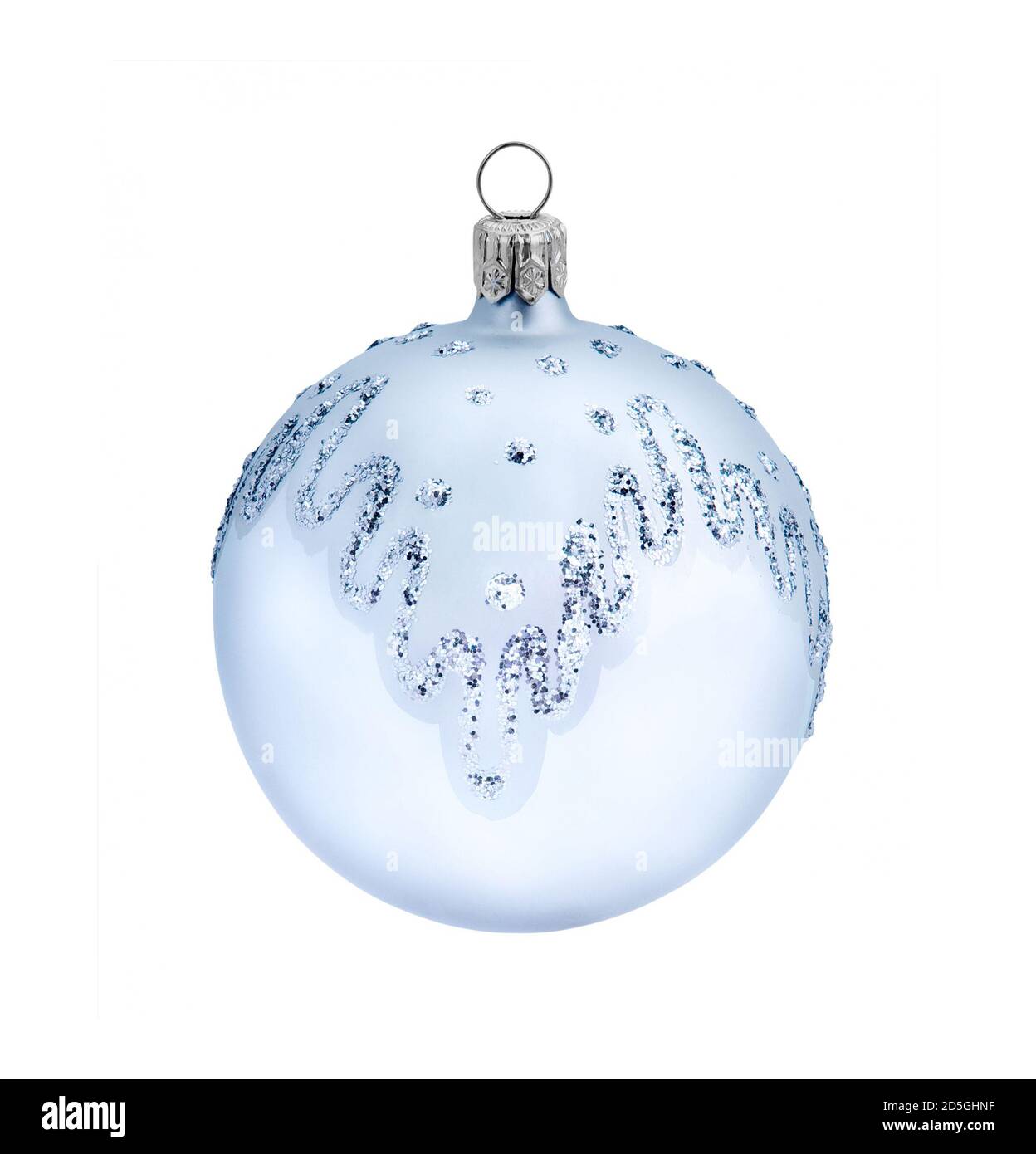 Christmas blue ball, isolated on white background Stock Photo - Alamy