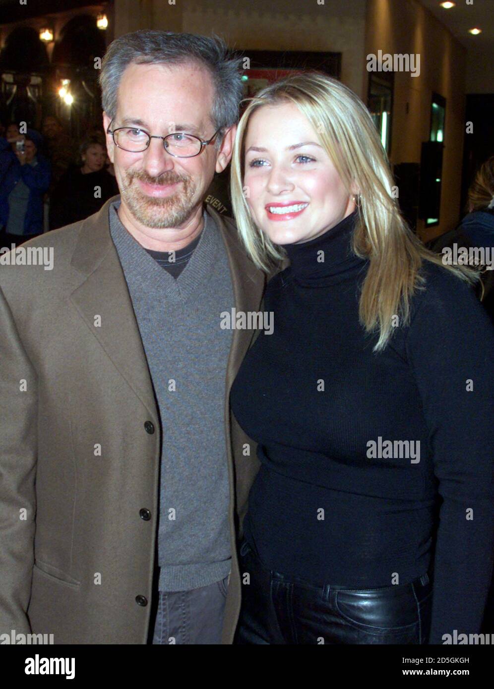 Director Steven Spielberg And Step Daughter Actress Jessica Capshaw Pose Together At The Premiere Of The New Drama Film The Green Mile December 6 In Los Angeles The Film Is About The