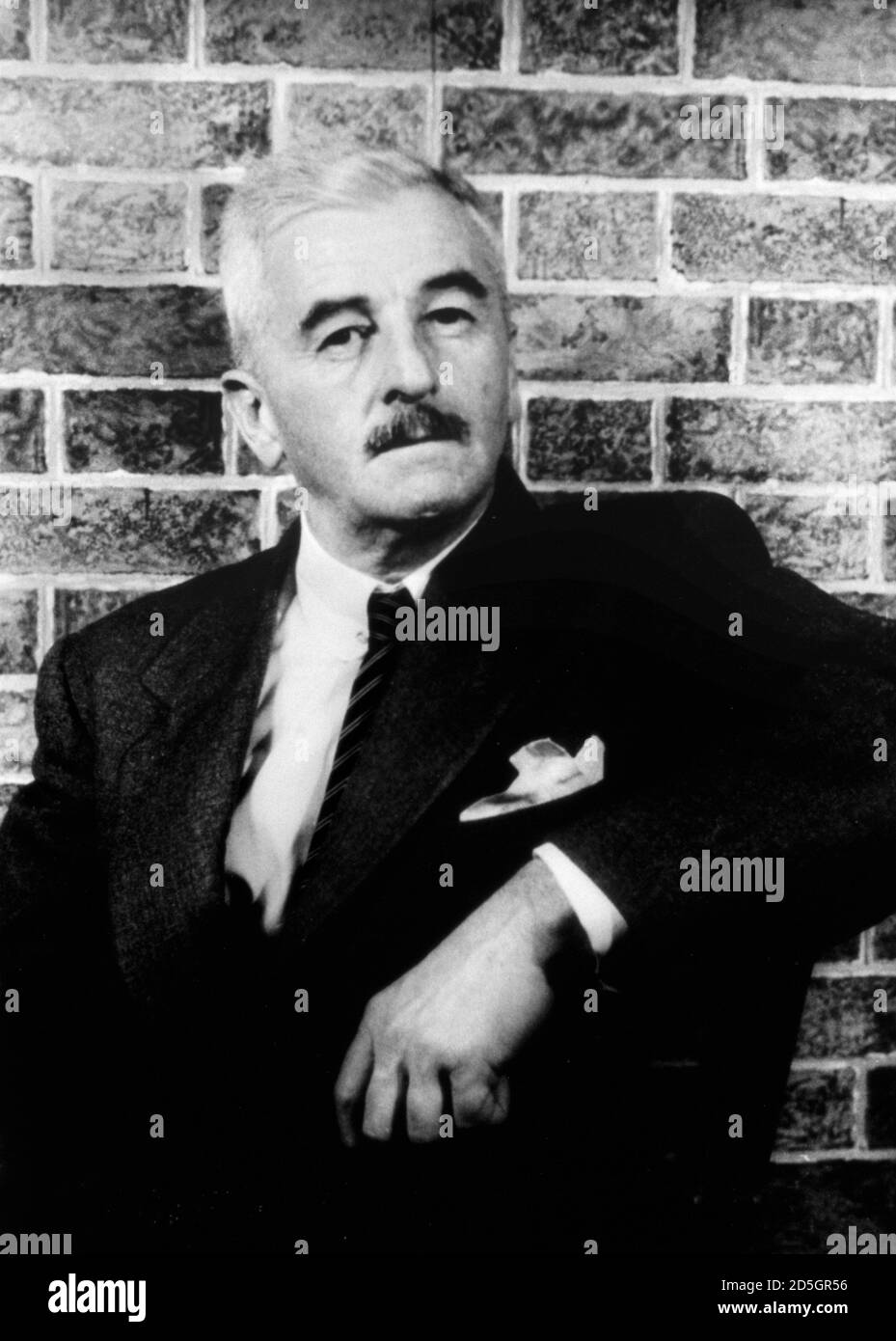 William Faulkner. Portrait of the American writer, William Cuthbert