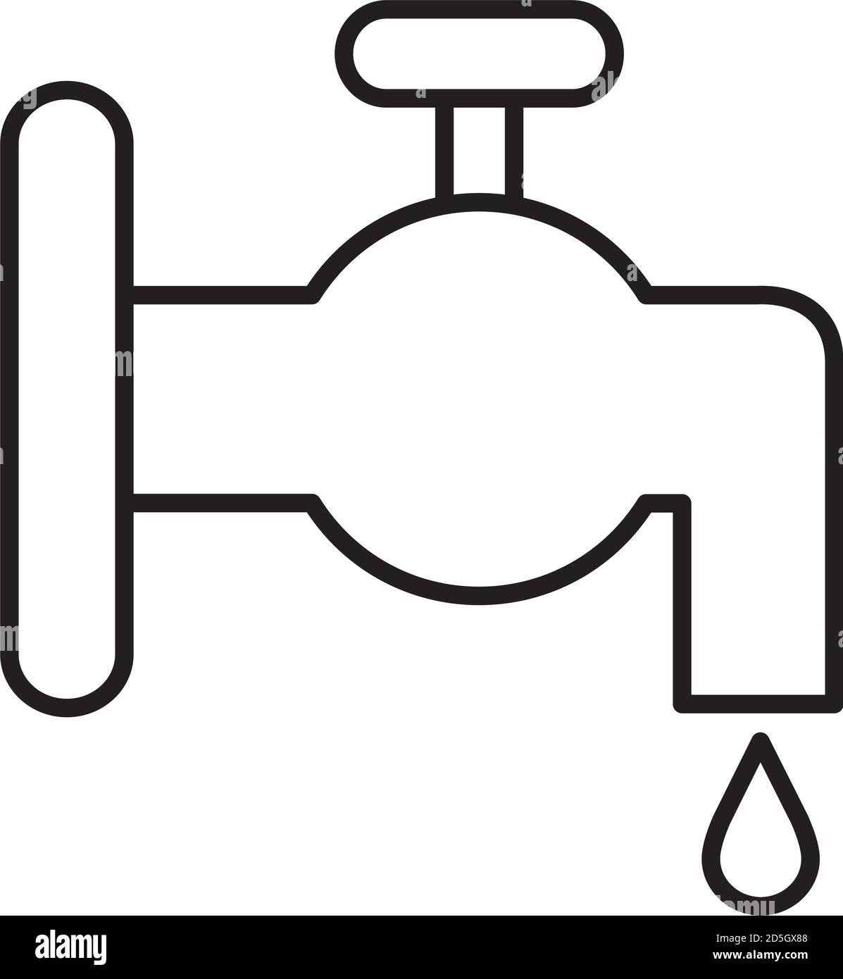 water tap line style icon vector design Stock Vector Image & Art - Alamy