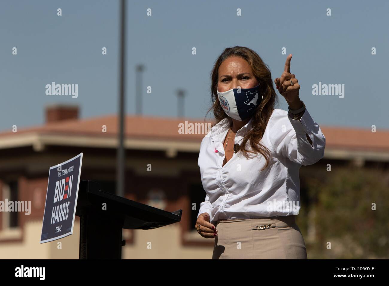 El Paso, USA. 13th Oct, 2020. Congresswoman Veronica Escobar Delivers ...