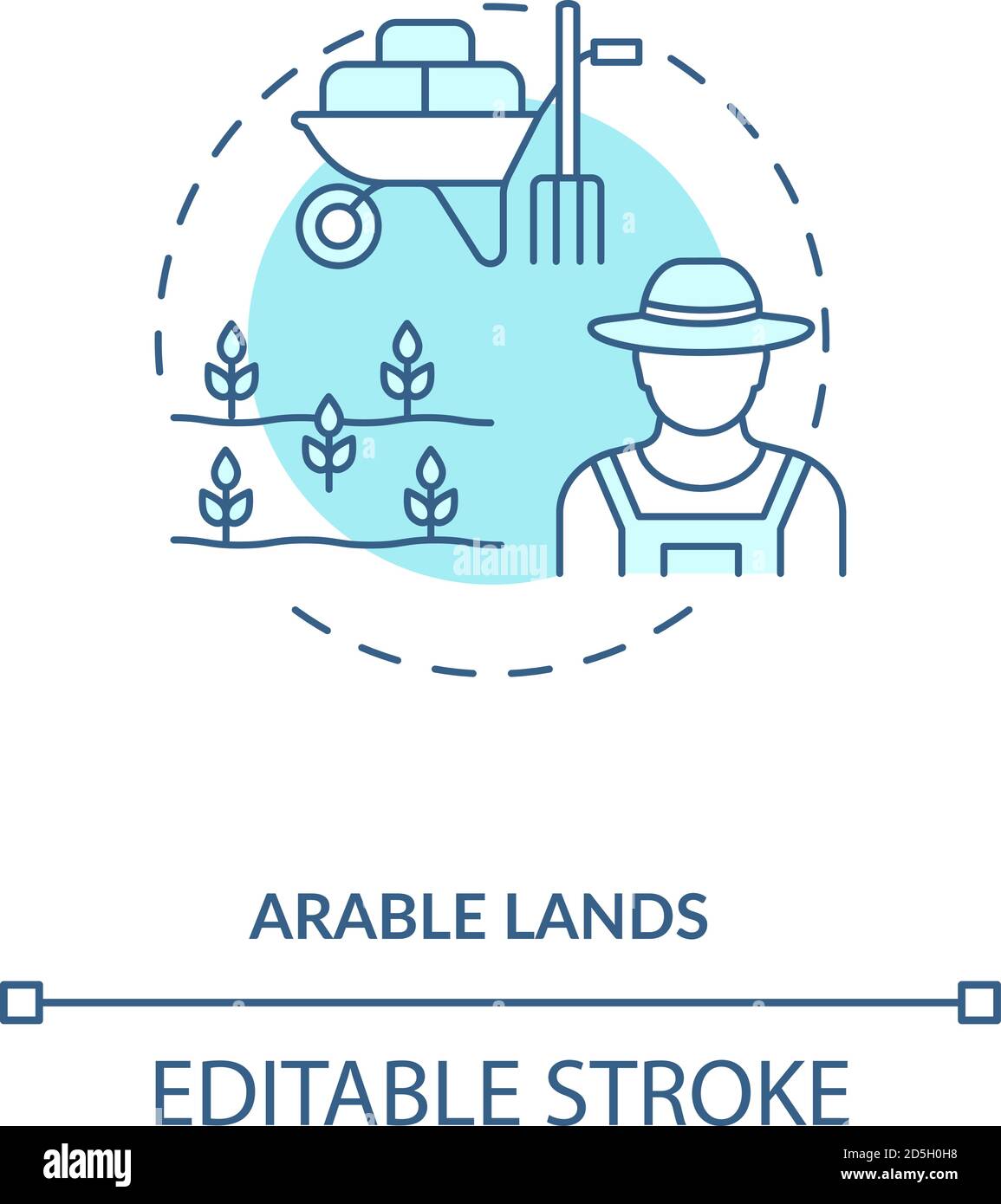 Arable lands concept icon Stock Vector Image & Art Alamy