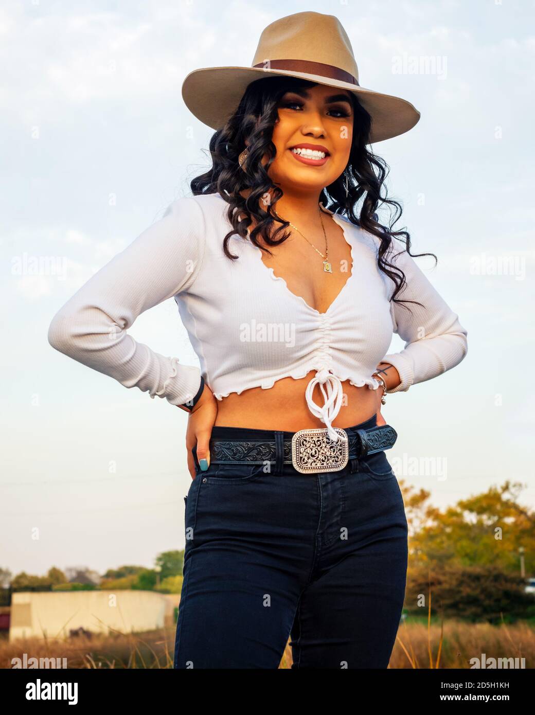 Portrait Of A Mexican American Woman Hi res Stock Photography And 